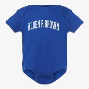 Alden R Brown Elementary School Varsity Arch Baby Onesie
