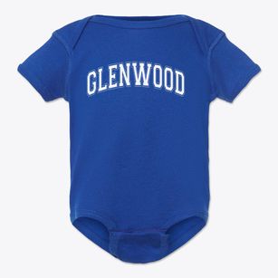Glenwood Elementary School Varsity Arch Baby Onesie