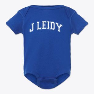 J Leidy Elementary School Varsity Arch Baby Onesie