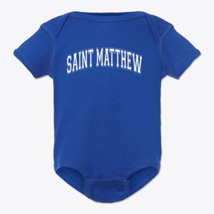 Saint Matthew School Varsity Arch Baby Onesie