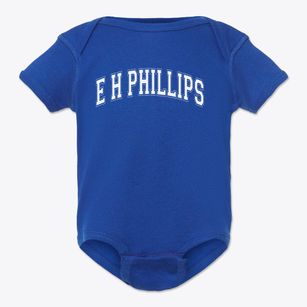 E H Phillips Elementary School Varsity Arch Baby Onesie