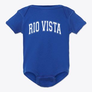 Rio Vista Elementary School Varsity Arch Baby Onesie