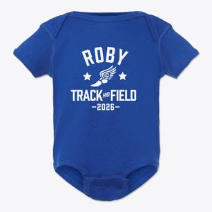 Roby School Track and Field Baby Onesie