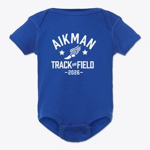 Aikman Primary School Track and Field Baby Onesie