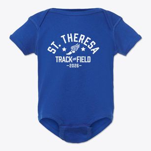 St Theresa Parish Track and Field Baby Onesie