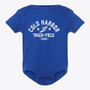 Cold Harbor Elementary School Track and Field Baby Onesie