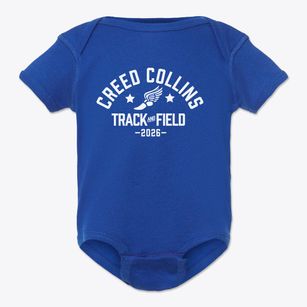 Creed Collins Elementary School Track and Field Baby Onesie