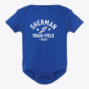 Sherman Junior High School Track and Field Baby Onesie