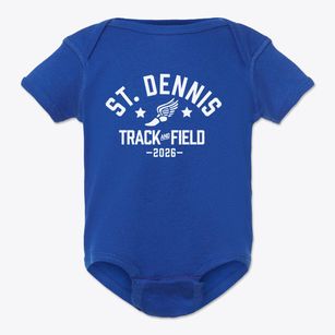 St Dennis Parish Track and Field Baby Onesie