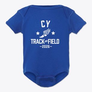 Cy Junior High School Track and Field Baby Onesie