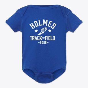 Holmes Elementary School Track and Field Baby Onesie
