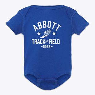 Abbott Middle School Track and Field Baby Onesie