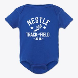 Nestle Elementary School Track and Field Baby Onesie