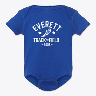 Everett Middle School Track and Field Baby Onesie