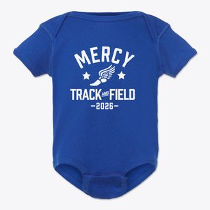 Mercy High School Track and Field Baby Onesie