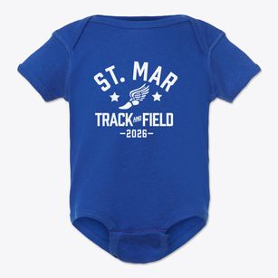 Saint Mark The Evangelist Track and Field Baby Onesie