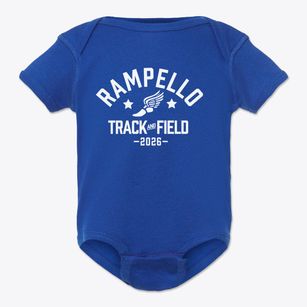 Rampello Downtown Partnership Track and Field Baby Onesie