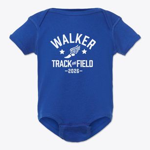 Walker Memorial Junior Academy Track and Field Baby Onesie