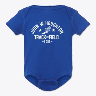 John W Houghton Elementary School Track and Field Baby Onesie