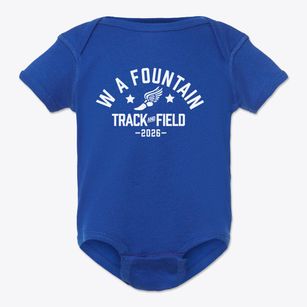 W A Fountain Elementary School Track and Field Baby Onesie