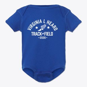 Virginia L Heard Elementary School Track and Field Baby Onesie