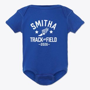 Smitha Middle School Track and Field Baby Onesie
