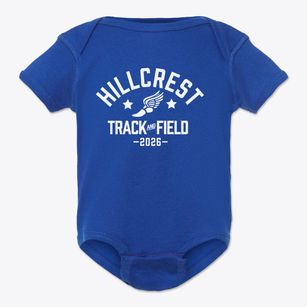 Hillcrest Elementary School Track and Field Baby Onesie