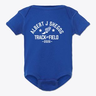 Albert J Shegog Christian Academy Track and Field Baby Onesie