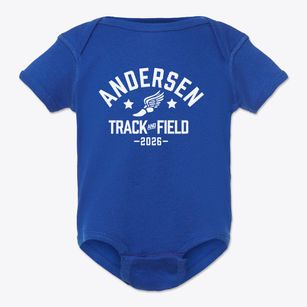 Andersen Academy Track and Field Baby Onesie