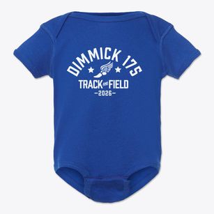 Dimmick Elementary School 175 Track and Field Baby Onesie