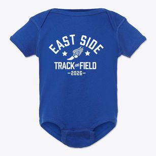 East Side Middle School Track and Field Baby Onesie