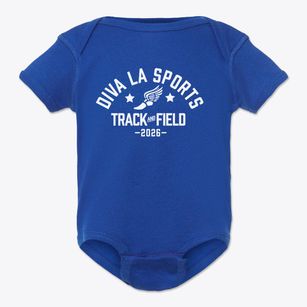 Diva La Sports Track and Field Baby Onesie