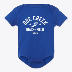 Doe Creek Middle School Track and Field Baby Onesie