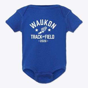 Waukon Senior High School Track and Field Baby Onesie