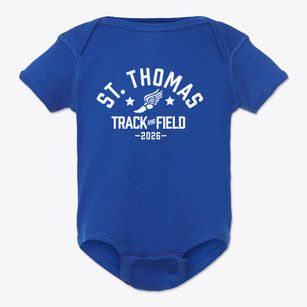 Saint Thomas Aquinas School Track and Field Baby Onesie