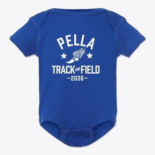Pella Christian Grade School Track and Field Baby Onesie