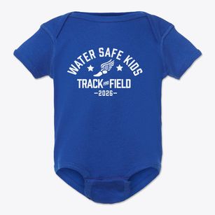Water Safe Kids Track and Field Baby Onesie