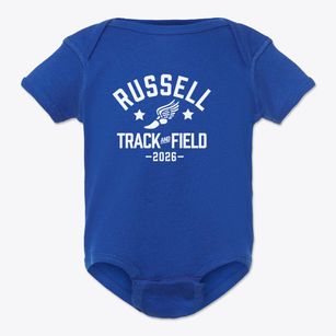 Russell High School Track and Field Baby Onesie