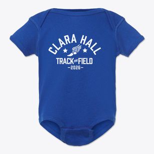 Clara Hall Accelerated School Track and Field Baby Onesie