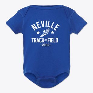 Neville Junior High School Track and Field Baby Onesie