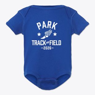 Park Primary School Track and Field Baby Onesie