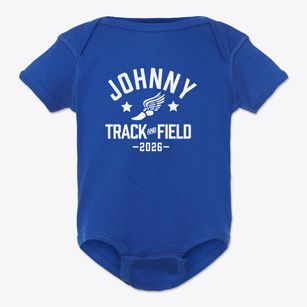 Johnny Appleseed Elementary School Track and Field Baby Onesie