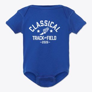 Classical High School Track and Field Baby Onesie