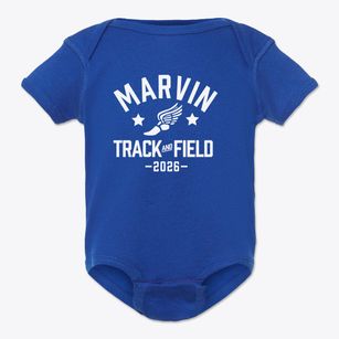 Marvin Elementary School Track and Field Baby Onesie