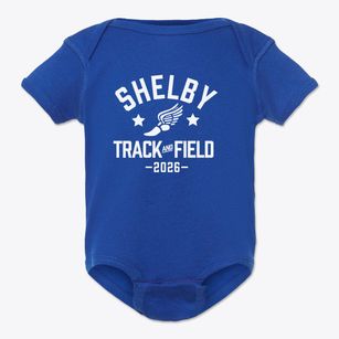Shelby High School Track and Field Baby Onesie