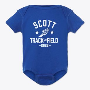 Scott Elementary School Track and Field Baby Onesie