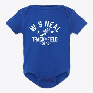 W S Neal Middle School Track and Field Baby Onesie