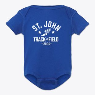 Saint John Lutheran School Track and Field Baby Onesie