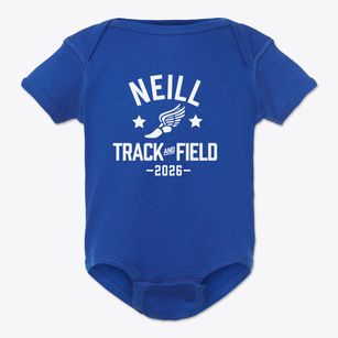 Neill Elementary School Track and Field Baby Onesie