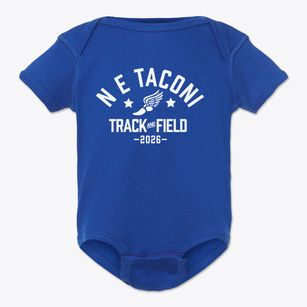 N E Taconi Elementary School Track and Field Baby Onesie